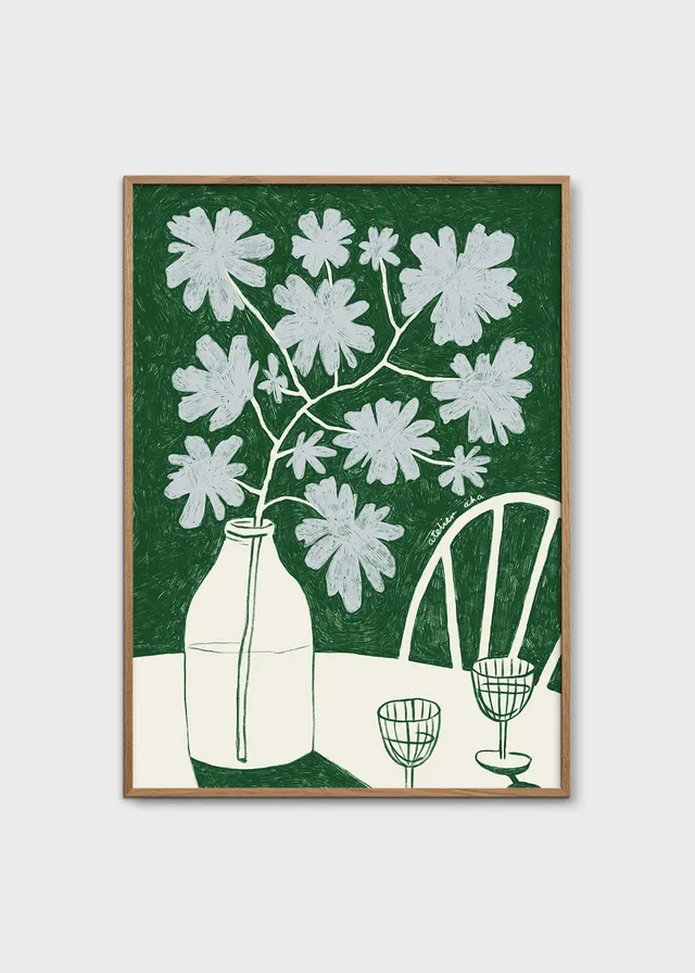 The Poster Club Art Prints Blue Flowers Kunstdruck A4 botanisch