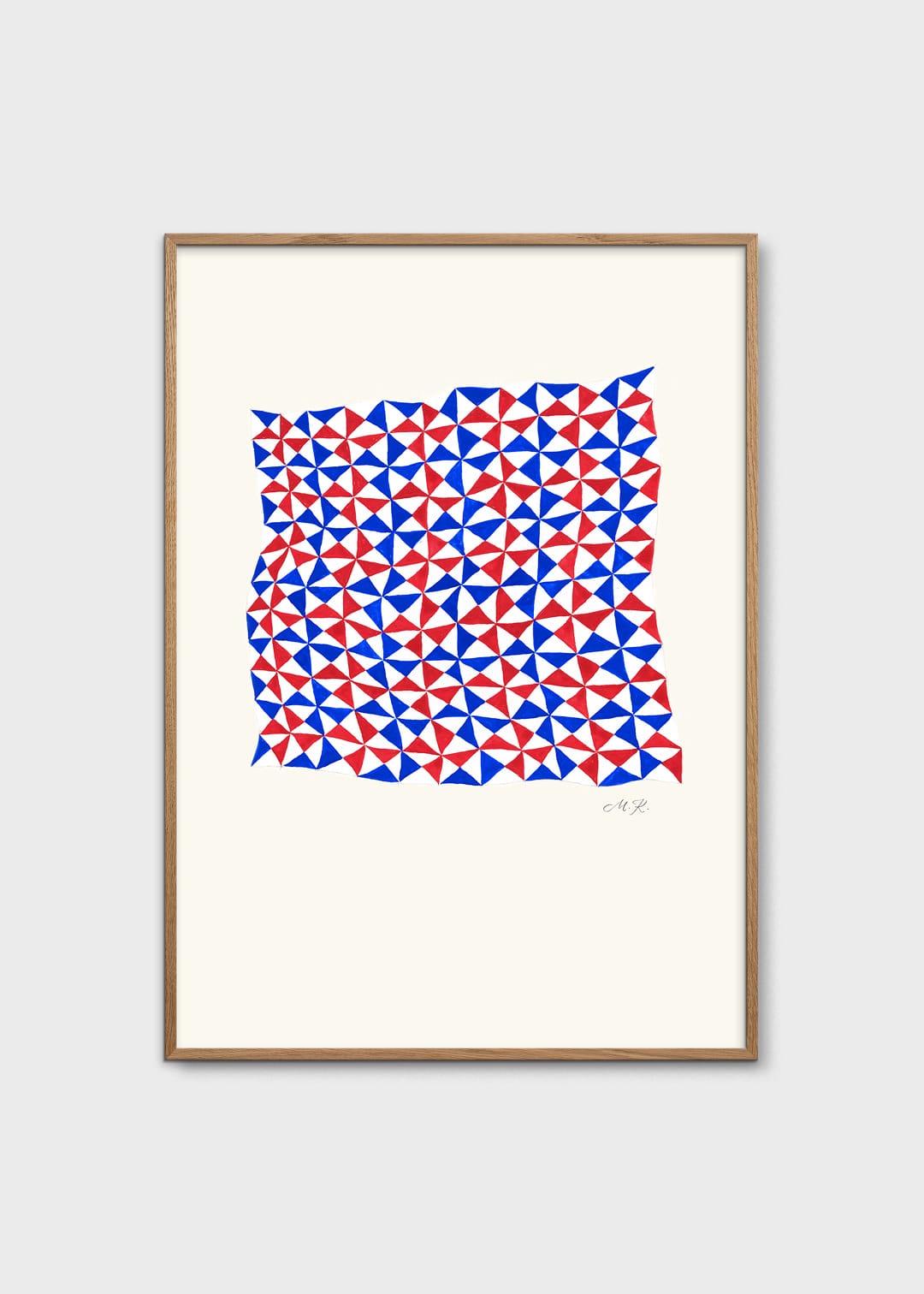 The Poster Club Tern No. 3 Kunstdruck 30x40 cm blau-rot