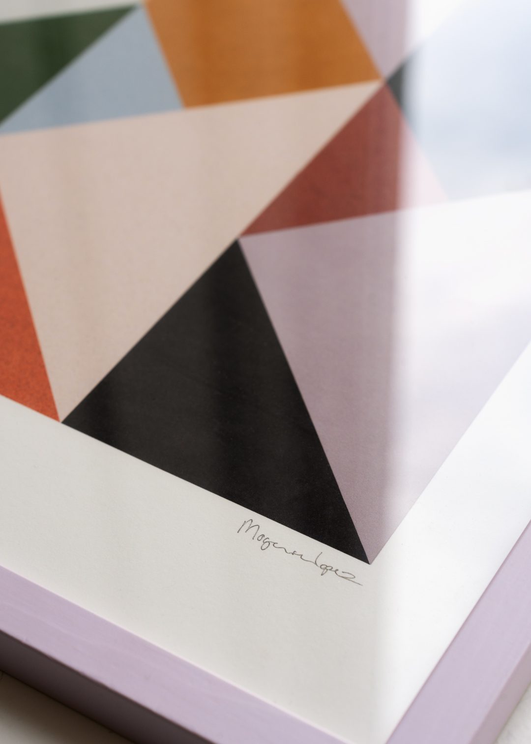 The Poster Club Rhythm of Triangles Poster 30x40 braun