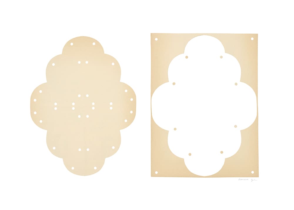 The Poster Club Art Prints Lace No. 154 Poster 30x40 cm beige