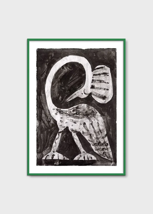 The Poster Club Bird III Poster A4 Tiermotiv schwarz-weiß