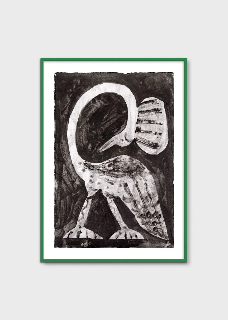 The Poster Club Bird III Poster A4 Tiermotiv schwarz-weiß