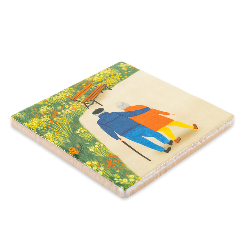 Storytiles Delft blue Couple goals Fliese S 10x10 cm Liebe
