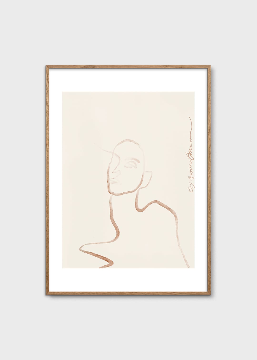 The Poster Club Moi Poster 30x40 cm Beige