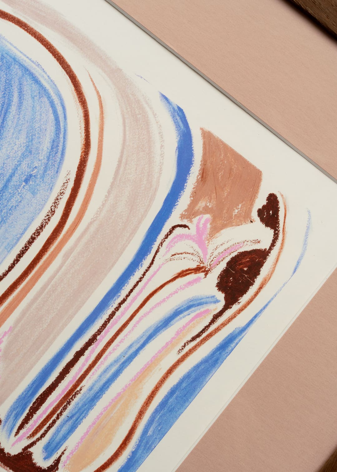 The Poster Club Art Prints Hestens vandsted Poster A4 blau
