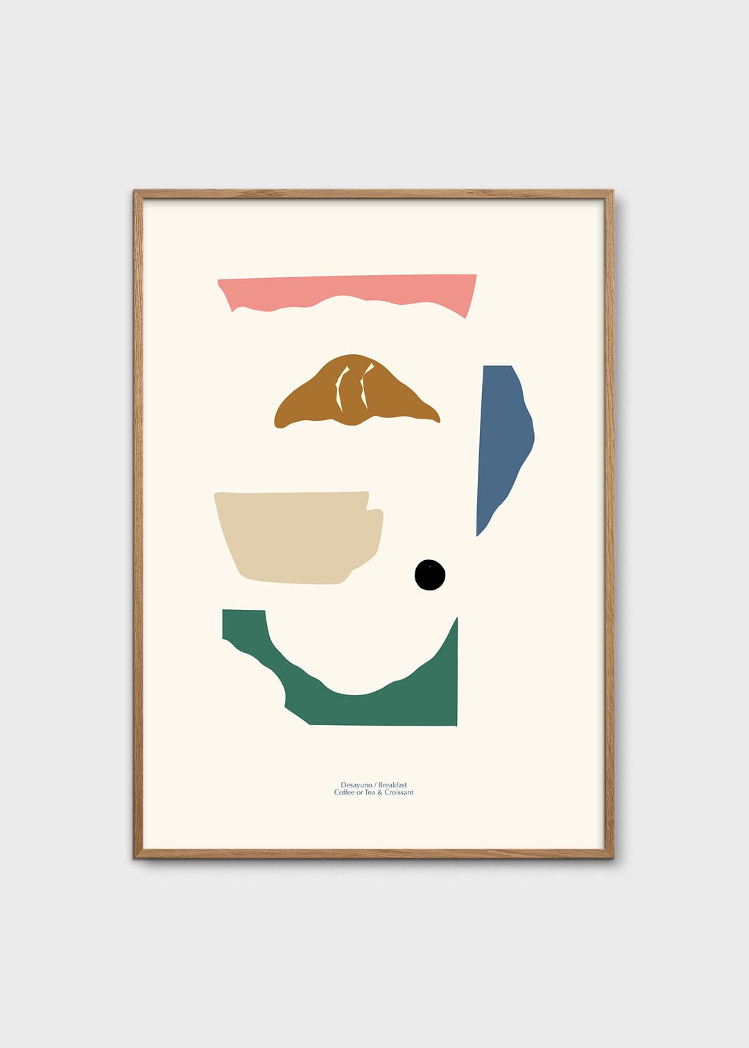 The Poster Club Art Prints Desayuno Poster 30x40 cm beige
