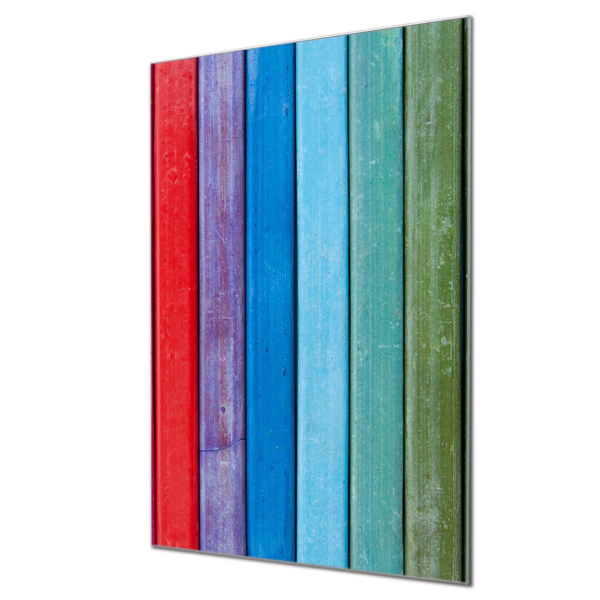 Banjado Magnettafel Glas Zwei Farben 40x60 Holzoptik beschreibbar