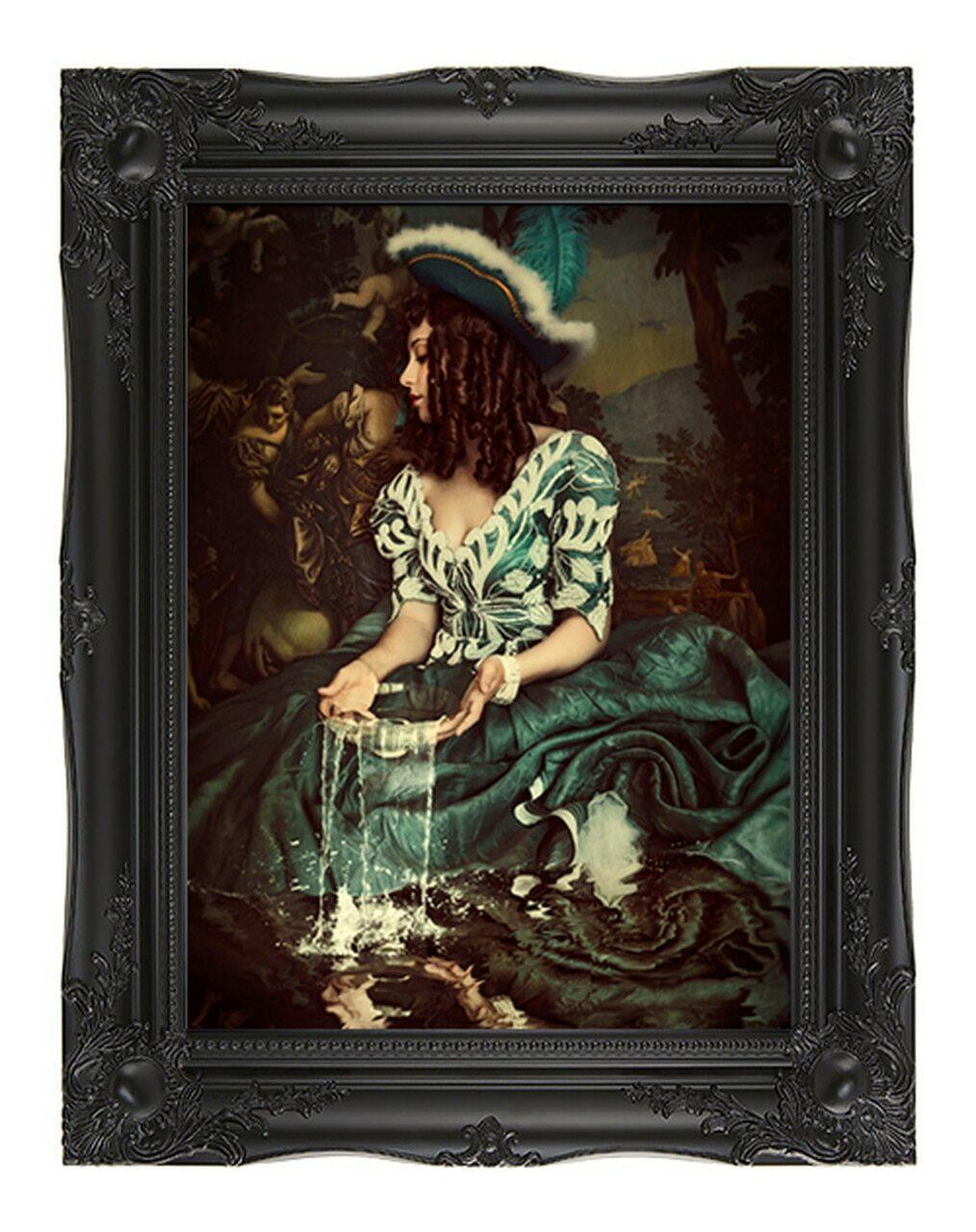 Mineheart Water is not enough Leinwandbild 66x81cm Blau