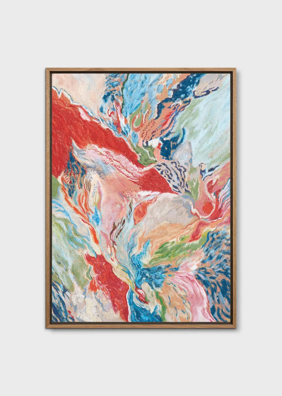 The Poster Club Venation Leinwandbild Canvas 50x70 cm beige