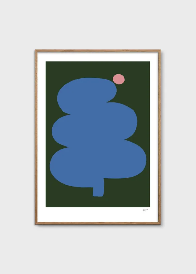 The Poster Club Art Prints Fat Tree Pink Moon Poster 30x40 beige