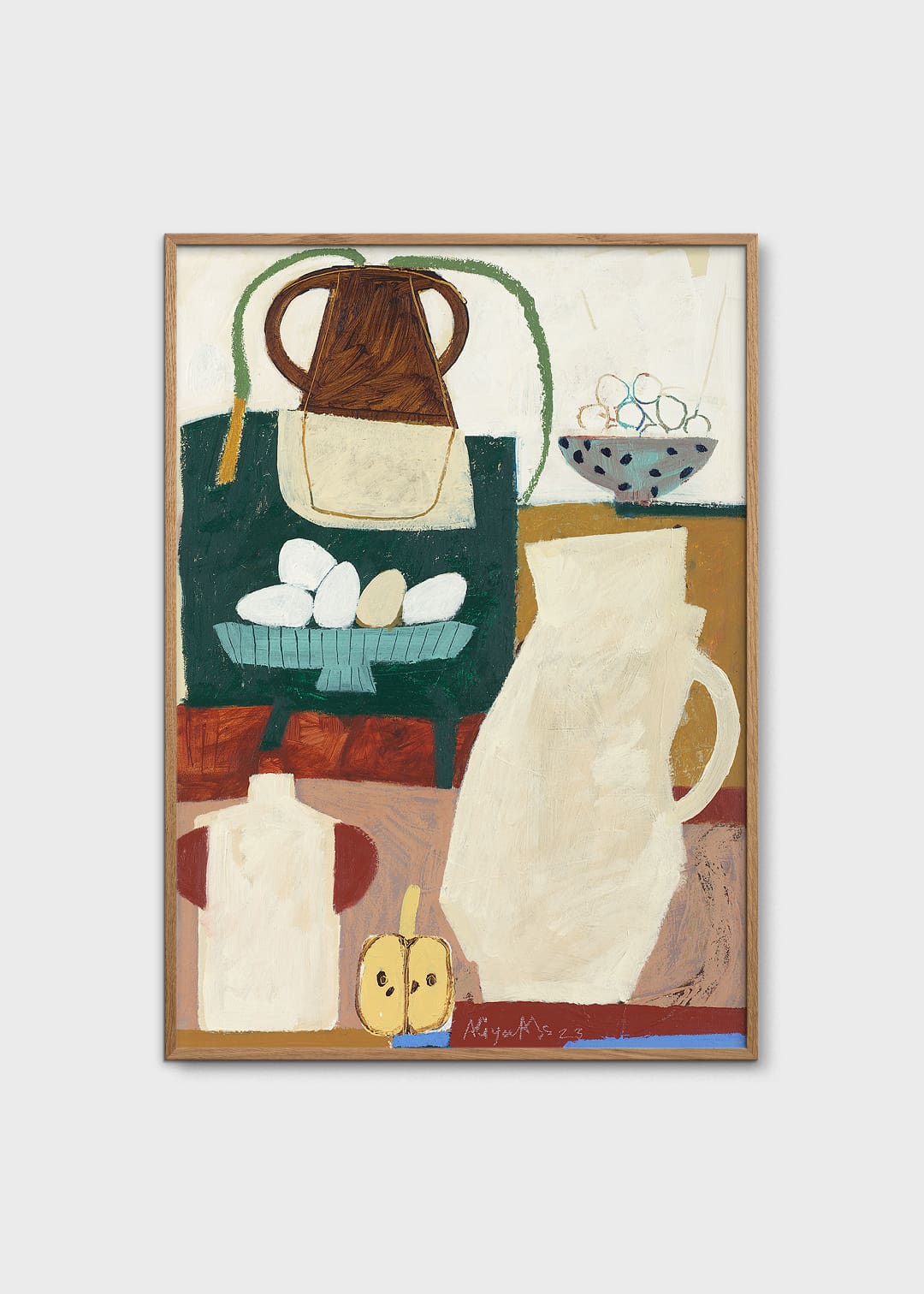 The Poster Club In the Kitchen Kunstdruck 30x40 cm Blau