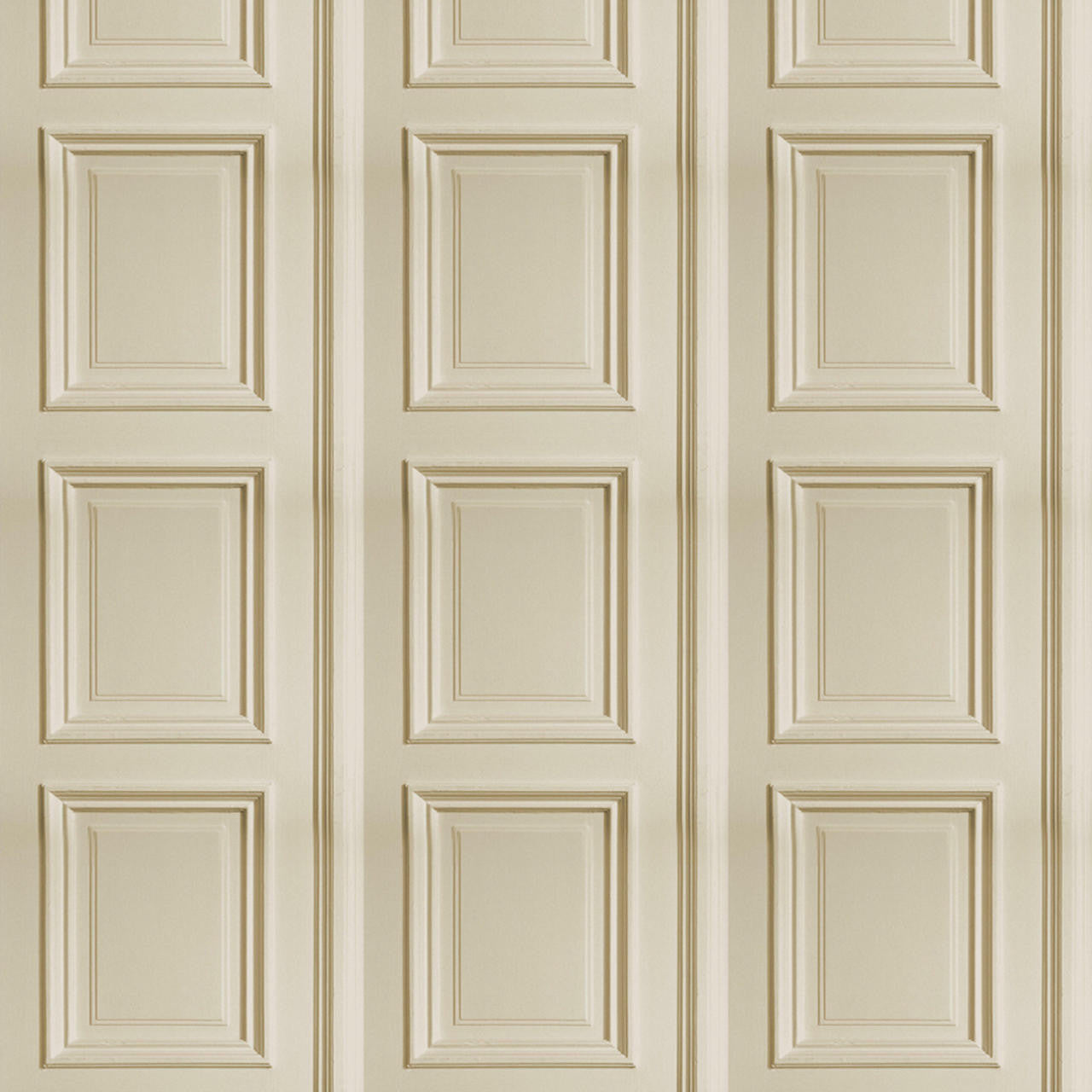 Mineheart Wallpaper Cream Panelling Tapete Creme Vinyl