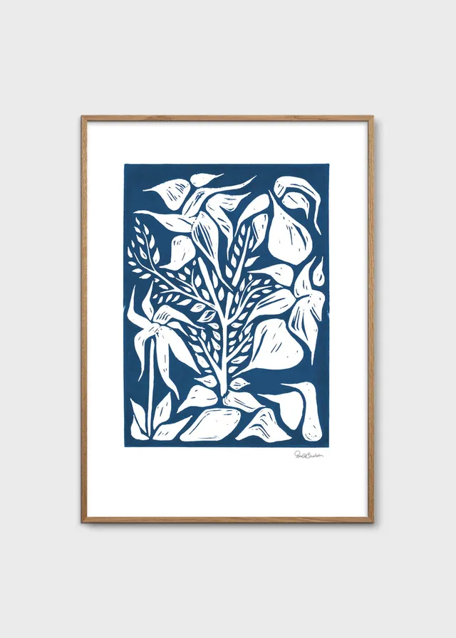 The Poster Club Sommer i København Poster 30x40cm blau botanisch