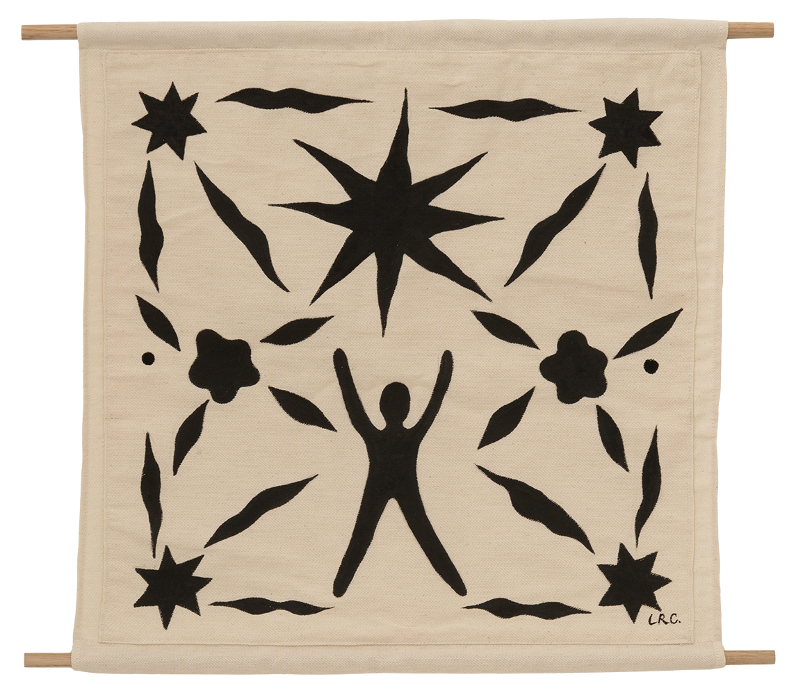 The Poster Club Rituel au soleil Wandbehang 40x40 cm schwarz