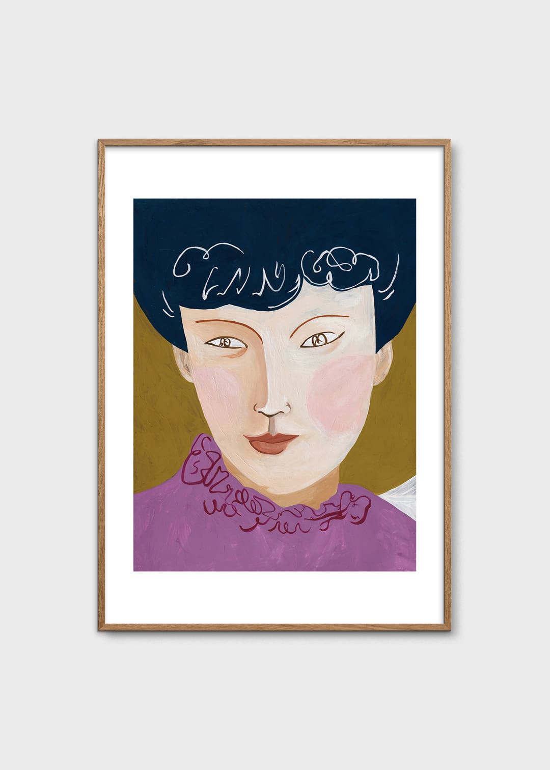 The Poster Club Art Prints Taiwanese Lady Poster 30x40 cm Rosa