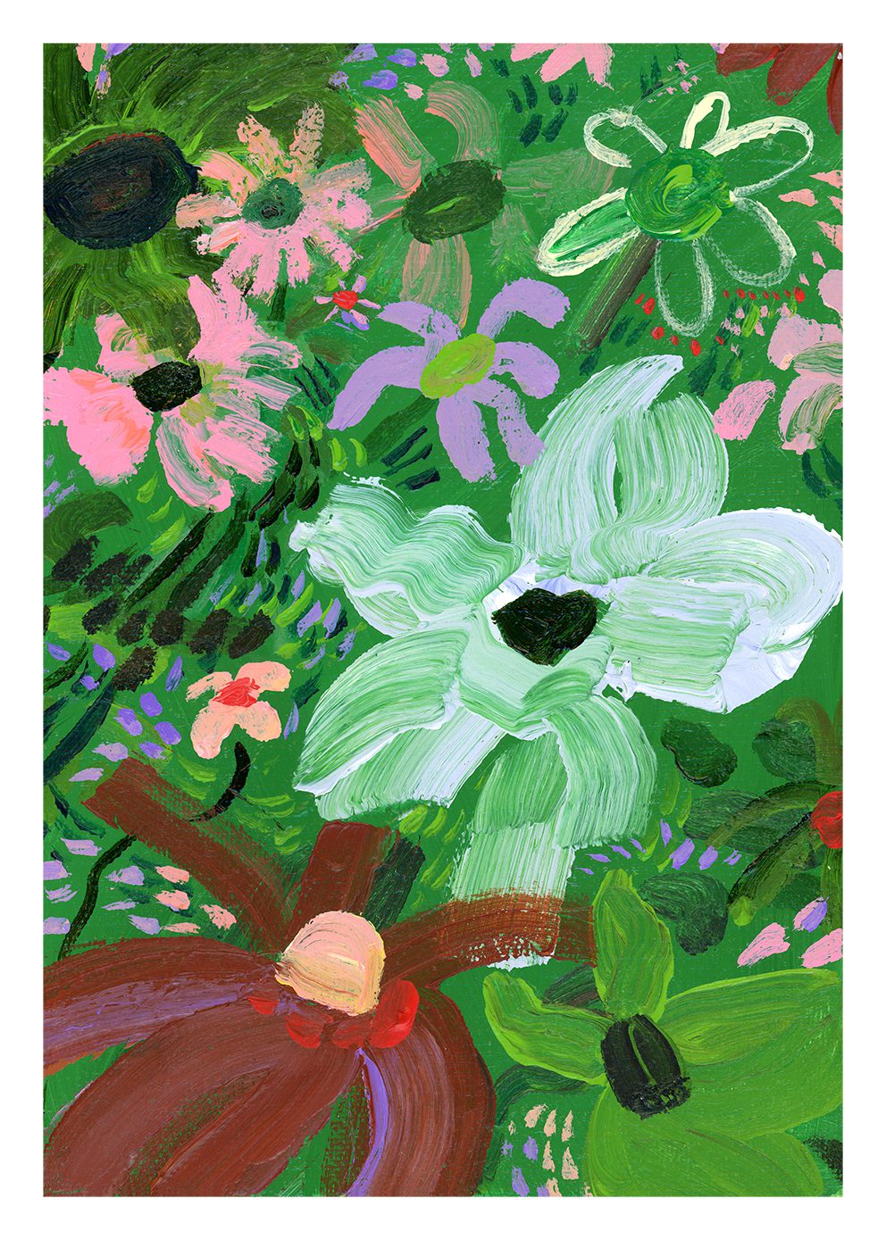 The Poster Club Verdant Poster 30x40 cm botanisch grün