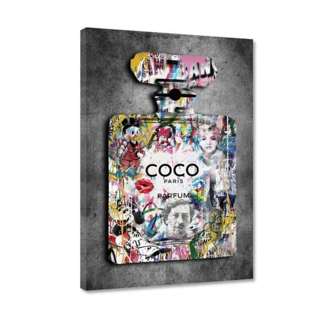 Hustling Sharks Wandbilder Pop Art Leinwand 60x90cm bunt