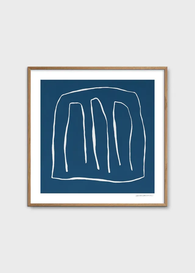 The Poster Club Art Prints Conclusion Poster 50x50 blau