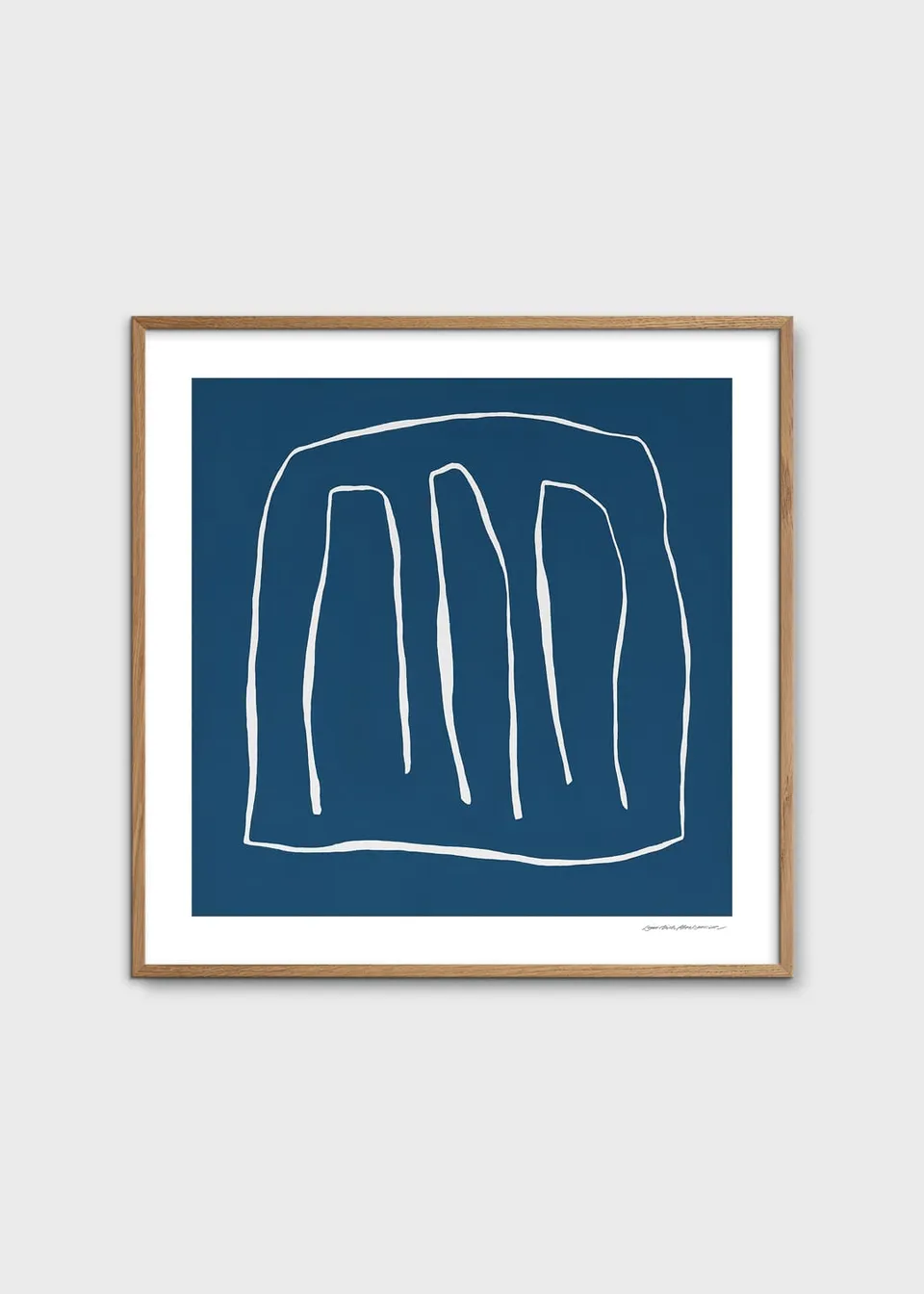 The Poster Club Art Prints Conclusion Poster 50x50 blau