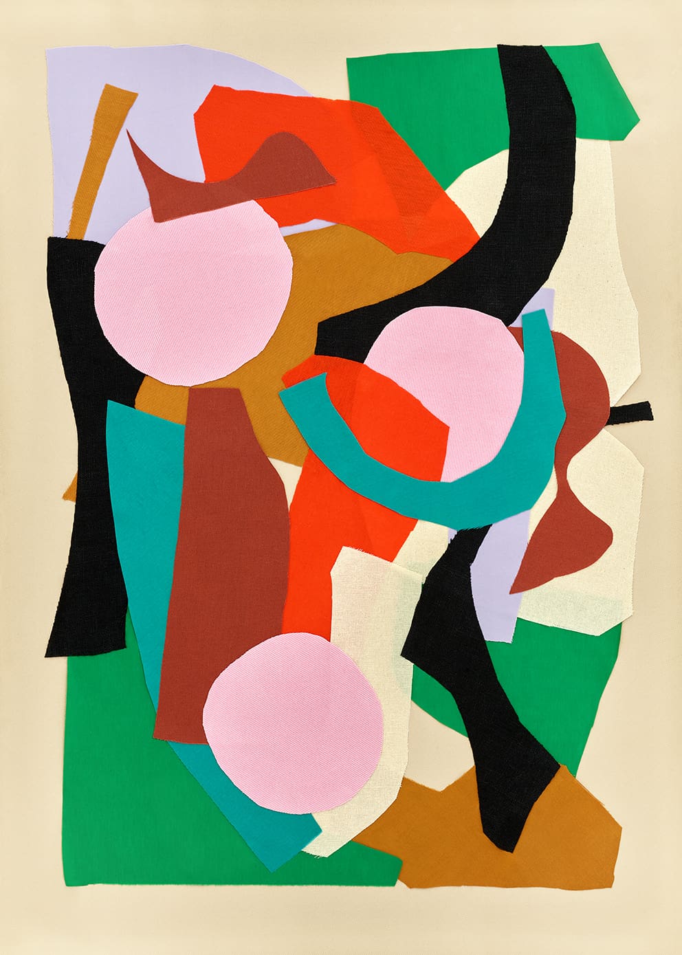 The Poster Club Atelier Cph Botanic Canvas 50x70 cm Beige